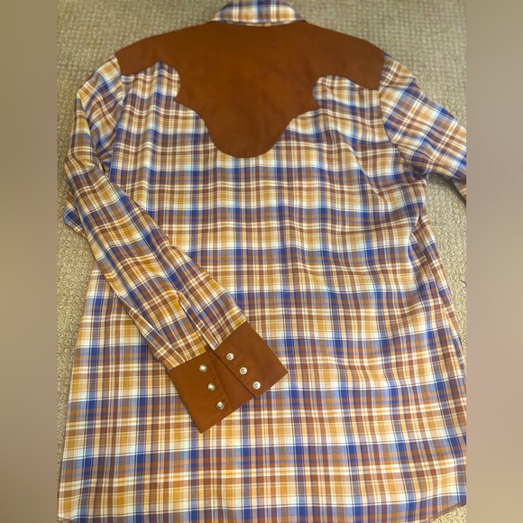 Vintage 70’s Western Shirt with Pearl Snaps Large NWT 🤠 ⛰️ - Picture 4 of 13